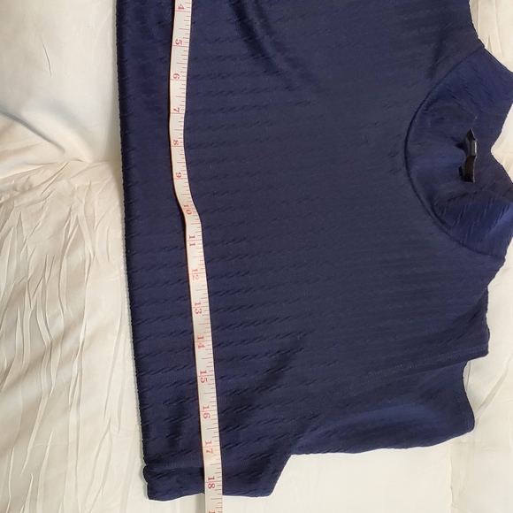 Melissa Paige Navy Mock turtleneck - Picture 7 of 10